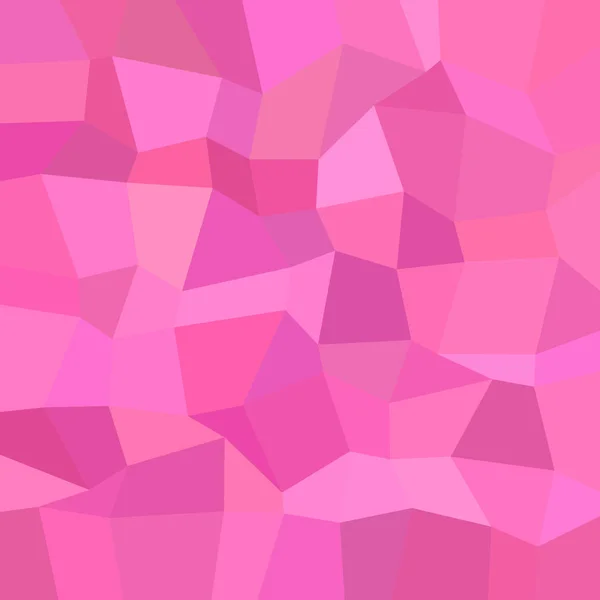 Pink mosaic background - polygonal vector graphic design from rectangles — Stock Vector