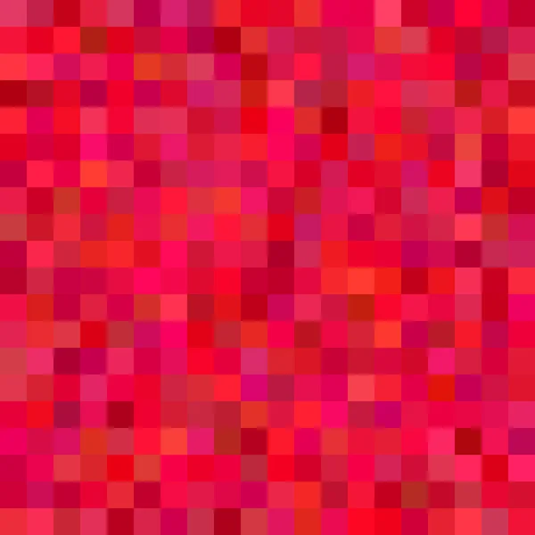 Roter abstrakter quadratischer Mosaikhintergrund - Vektorillustration von Quadraten in bunten Tönen — Stockvektor