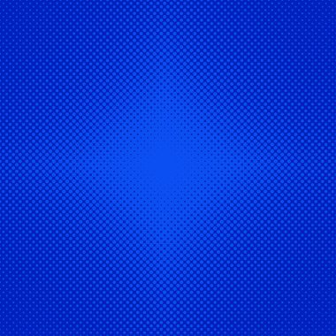 Yarı ton nokta desen arka plan - vektör grafiği, büyüklü küçüklü mavi daireler