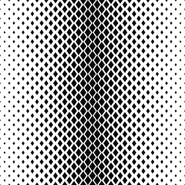 Monochrome rhombus shape pattern design background — Stock Vector