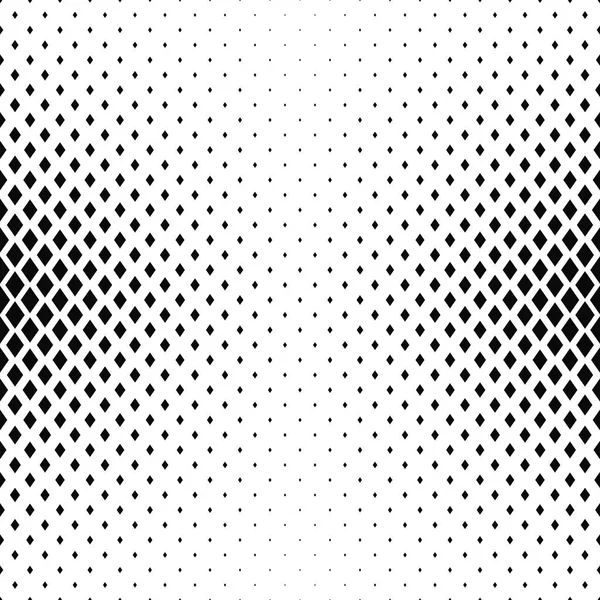 Monochrome rhombus shape pattern design background — Stock Vector