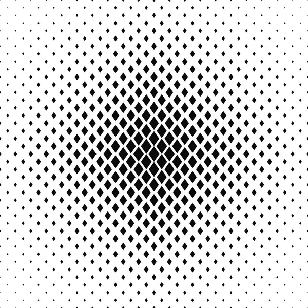 Monochrome rhombus shape pattern design background — Stock Vector