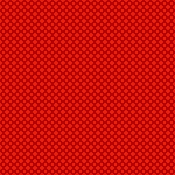 Koło bezszwowe tło - grafikę wektorową z czerwoną kropką wzór — Wektor stockowy
