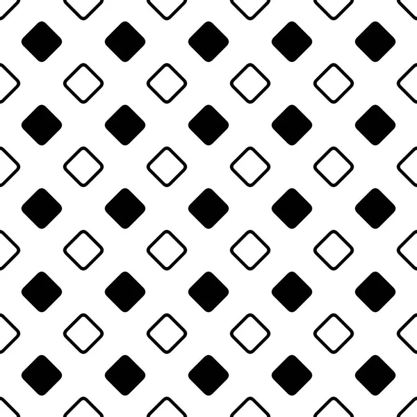 Απρόσκοπτη αφηρημένο μαύρο και άσπρο διαγώνιο στρογγυλεμένο τετράγωνο μοτίβο φόντου σχεδιασμός - γεωμετρική διανυσματικά εικονογράφηση — Διανυσματικό Αρχείο