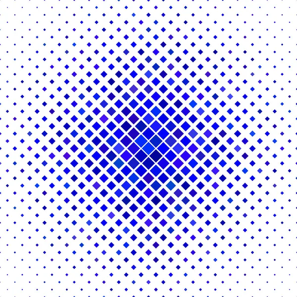 Fondo de patrón cuadrado de color - ilustración vectorial geométrica de cuadrados diagonales en tonos azules — Vector de stock