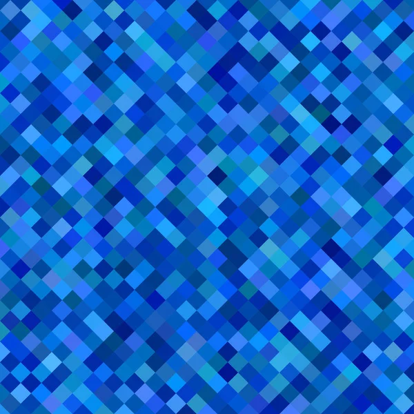 Fondo de patrón cuadrado abstracto - ilustración vectorial geométrica de cuadrados diagonales en tonos azules — Vector de stock