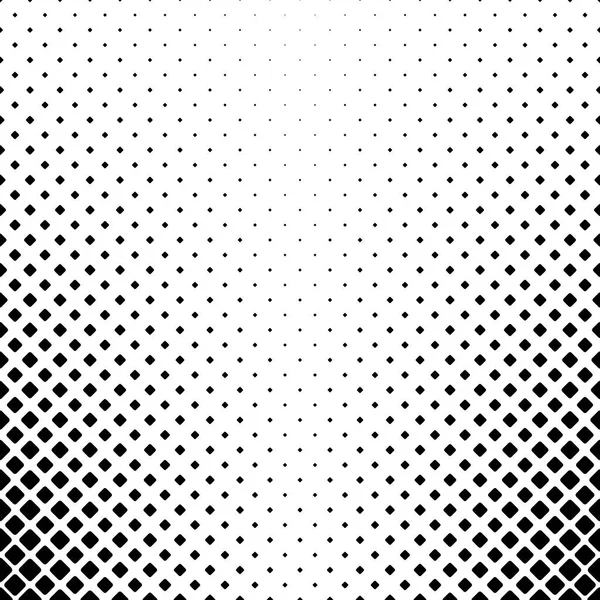 Black and white square pattern background - monochrome geometrical vector design from diagonal squares — Stock Vector