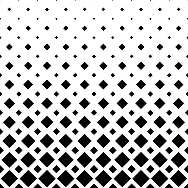 Black and white square pattern background - monochrome geometric vector graphic from diagonal squares — Stock Vector