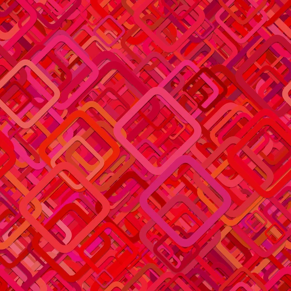 Rode naadloze abstracte geometrische vierkante patroon achtergrond - vectorillustratie van diagonale pleinen — Gratis stockfoto