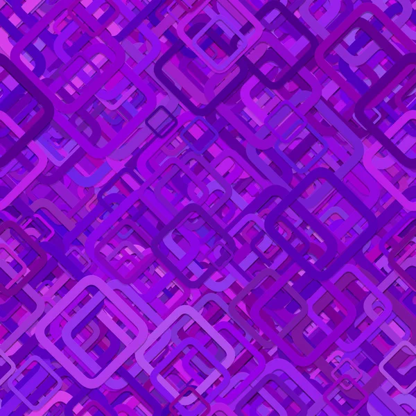 Varrat nélküli véletlenszerű tér háttérmintázat - vektorgrafikus az átlós lila négyzetek — Stock Vector