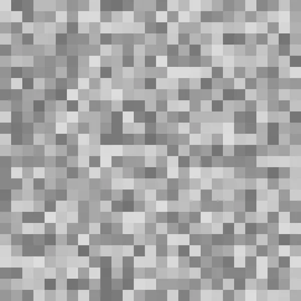 Pixel square mosaic background - geometric vector design from grey squares