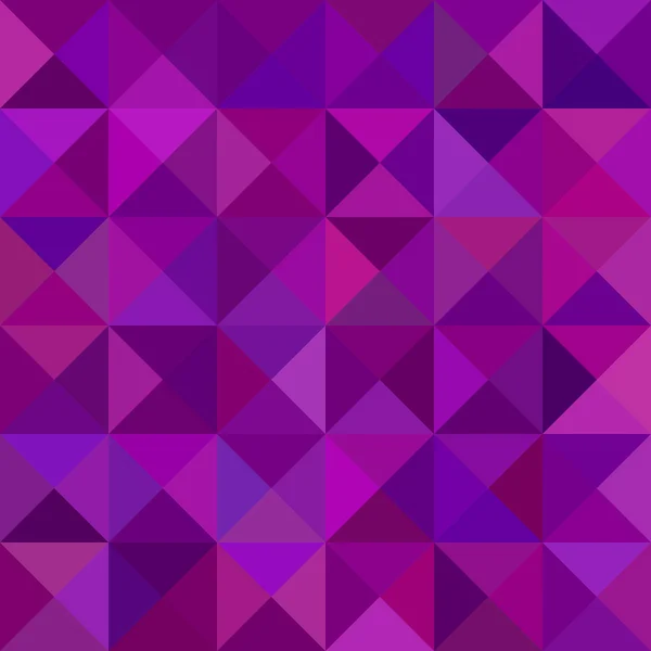 Geometric abstract triangle tiled mosaic pattern background - vector illustration from triangles in purple tones — Stock Vector