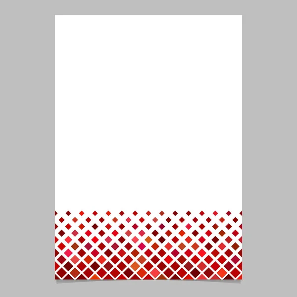 Broszura szablon z czerwony kwadrat skośna - wektor projekt ulotki, karty — Wektor stockowy