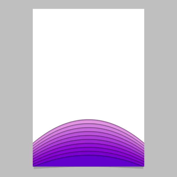 Plantilla de folleto en blanco de rayas de capa - gráfico de documento vectorial con efecto 3d — Archivo Imágenes Vectoriales