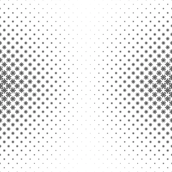 Tek renkli geometrik stilize çiçek deseni - vektör arka plan örnek eğri şekiller