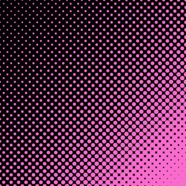 Geometrik yarı ton nokta desen arka plan - büyüklü küçüklü çevrelerde vektör tasarım