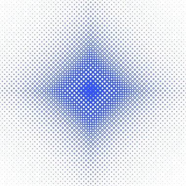 Simetrik noktalı resim daire desen arka plan - büyüklü küçüklü çevrelerde vektör tasarım