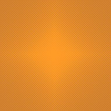 Yarı ton nokta desen arka plan - turuncu daire vektör grafik tasarım