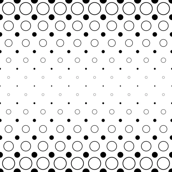 Siyah ve beyaz daire desen - soyut geometrik vektör arka plan noktalar ve daireler