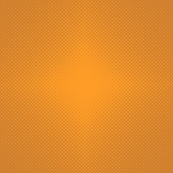 Yarı ton nokta desen arka plan - turuncu daire vektör grafik tasarım