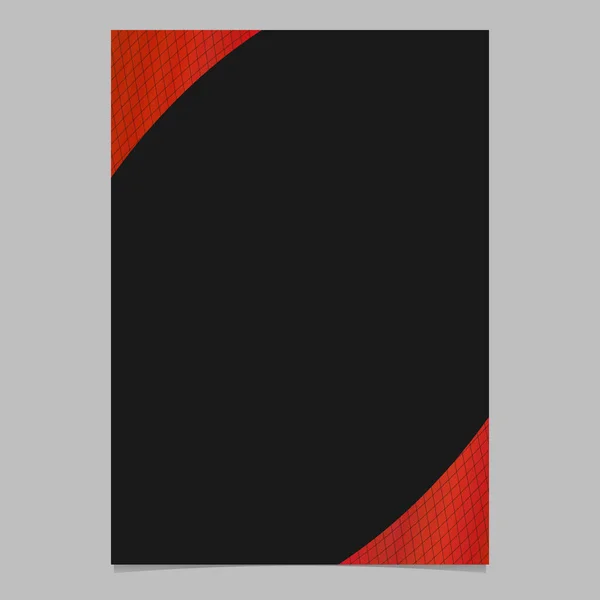 抽象的なグラデーション曲線グリッド パンフレット、チラシ テンプレート - ポスターのベクトルの背景 — ストックベクタ