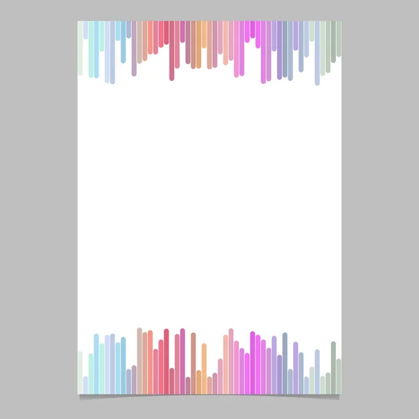 抽象的なページ テンプレート - 縦縞から白の背景にベクトル パンフレット イラスト — ストックベクタ