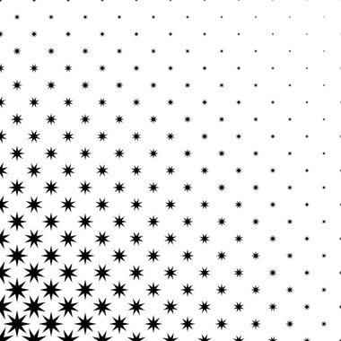 Tek renkli yıldız desen - poligonal geometrik şekillerden soyut vektör arka plan grafik tasarım