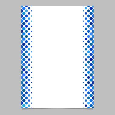 Mavi nokta deseni - vektör grafik sunumlar için soyut broşür şablonu