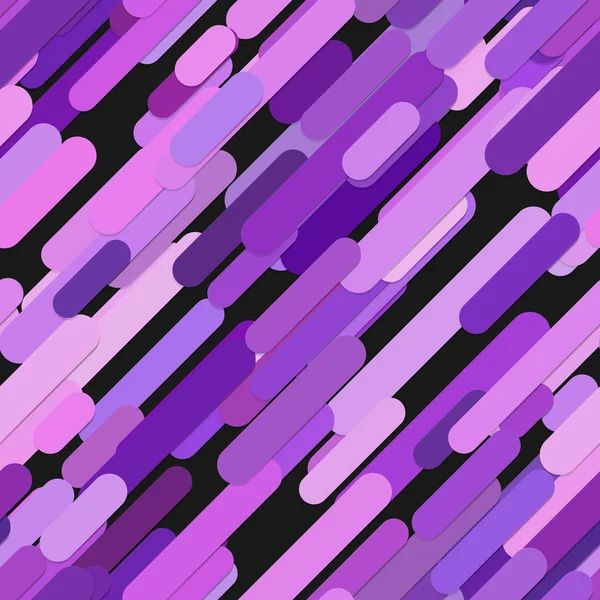 Sorunsuz kaotik yuvarlatılmış çapraz çizgili desen arka plan - Mor çizgiler siyah arka plan üzerine alınmış vektör grafik