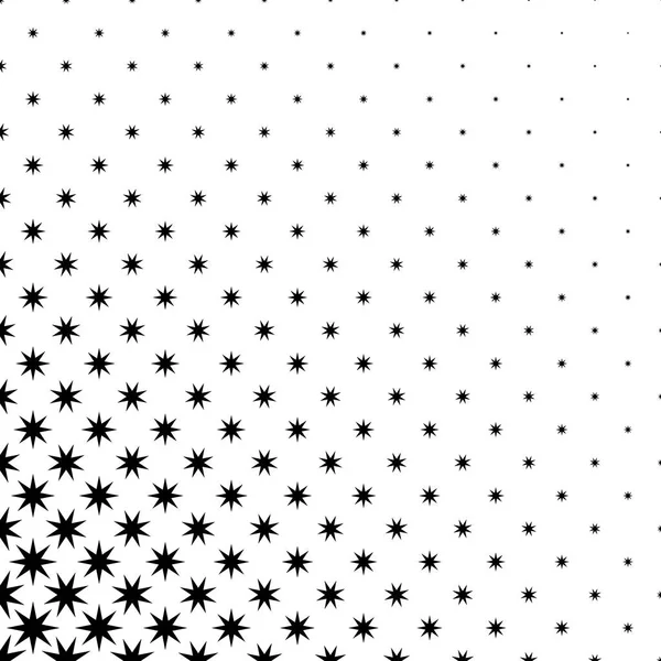 Monochrome star pattern - abstract vector background graphic design from geometric polygonal shapes — Stock Vector