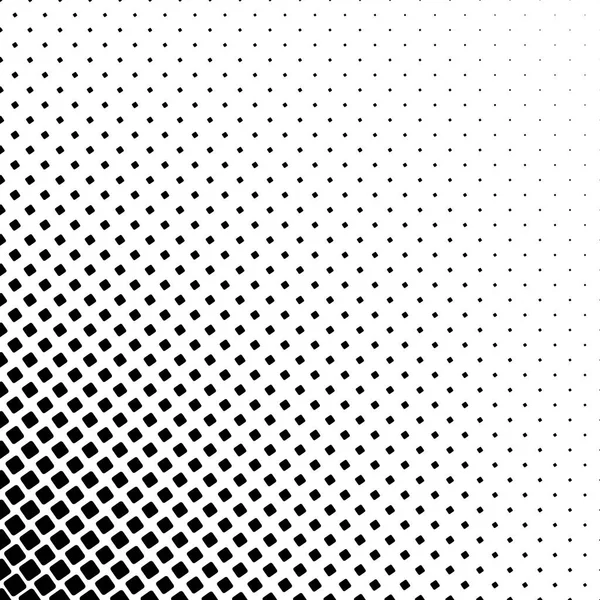 Monochromatisch vierkante patroon - geometrische abstracte achtergrond vectorafbeelding van hoekige afgerond pleinen — Stockvector