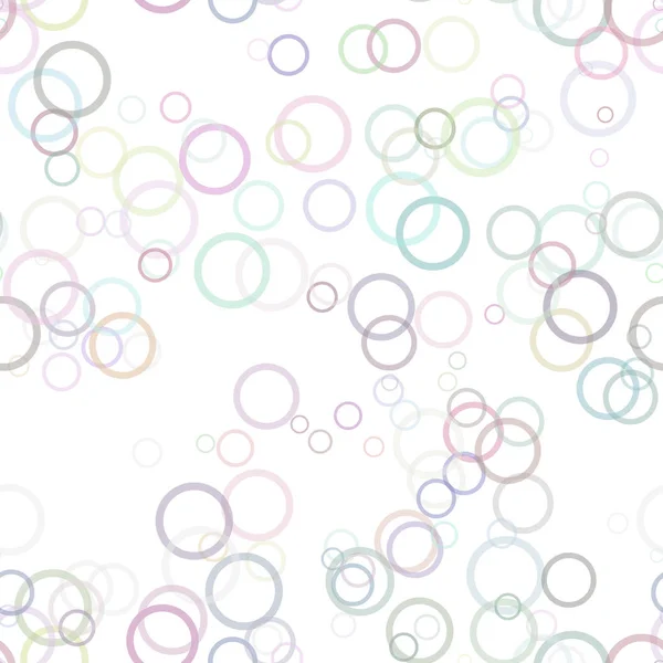 Fond de cercle géométrique sans couture - conception graphique vectorielle à partir d'anneaux avec effet d'opacité — Image vectorielle