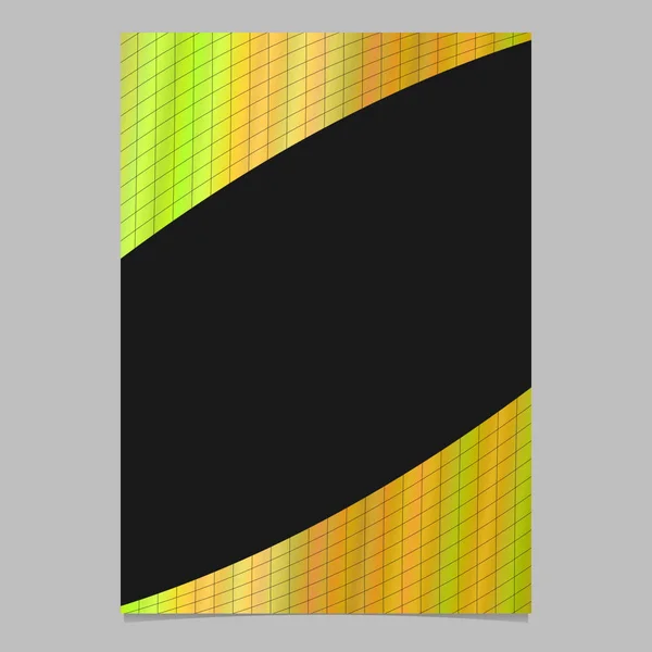 Abstrakte dynamische bunte Gradienten gebogene Gitter Flyer-Vorlage - Seite Hintergrundgrafik — Stockvektor