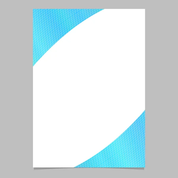 Abstrakte Farbverlauf gekrümmtes Gitter Broschüre, Flyer-Vorlage - Vektor Schreibwaren Hintergrund Grafik-Design — Stockvektor