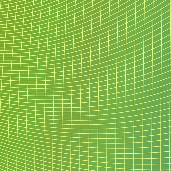 Green grid background - vector illustration from curved angular lines — Stock Vector