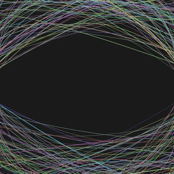 Sfondo a colori con linee curve in alto e in basso - disegno vettoriale — Vettoriale Stock