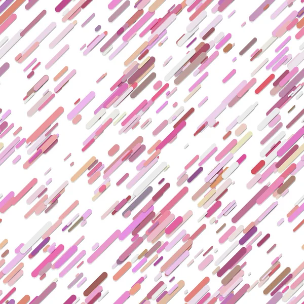 De patroon van de achtergrond van de geometrische willekeurige diagonale streep - vectorillustratie uit roze afgeronde strepen — Stockvector