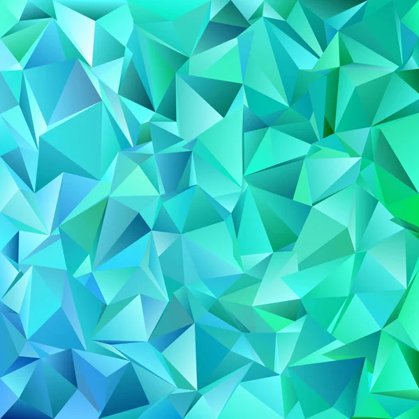 Teal abstracto geométrico triángulo azulejo mosaico de fondo - diseño gráfico vectorial de triángulos — Vector de stock