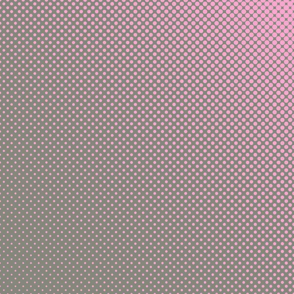 ハーフトーン ドット パターン背景 - 灰色の背景に様々 なサイズのピンクの円からベクトル グラフィック — ストックベクタ