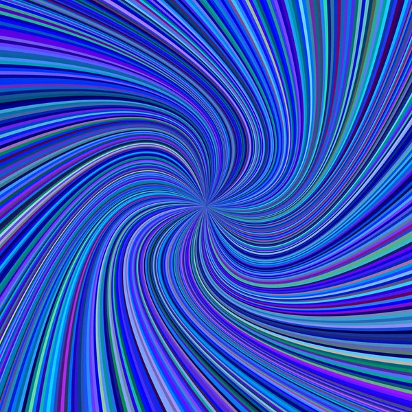 Geometrik sarmal arka plan - ışınları mavi tonlarda iplik gelen vektör çizim