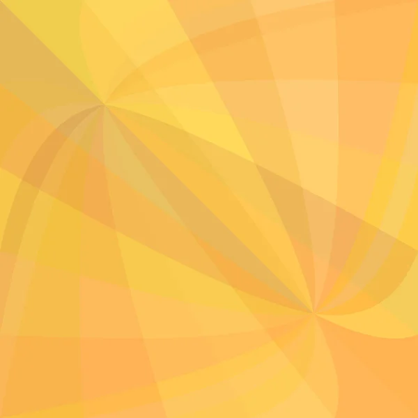 Narancssárga ívelt ray burst háttér - vector design kavargó sugarai — Stock Vector