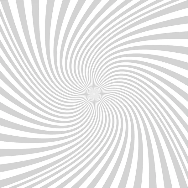 Fond spirale gris clair - graphique vectoriel à partir de rayons tordus — Image vectorielle