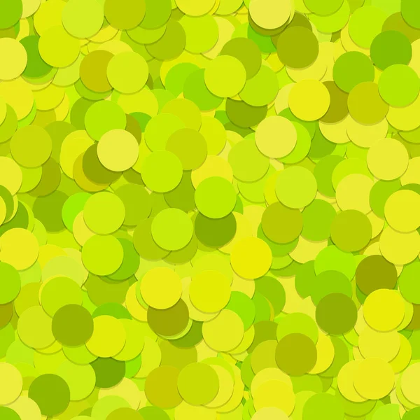 Padrão de fundo ponto sem costura - gráfico vetorial de círculos em tons verdes limão com efeito de sombra — Vetor de Stock