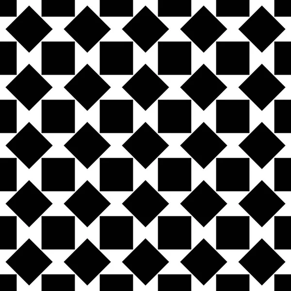Repetir el patrón cuadrado abstracto en blanco y negro - diseño de fondo vectorial de medio tono — Vector de stock