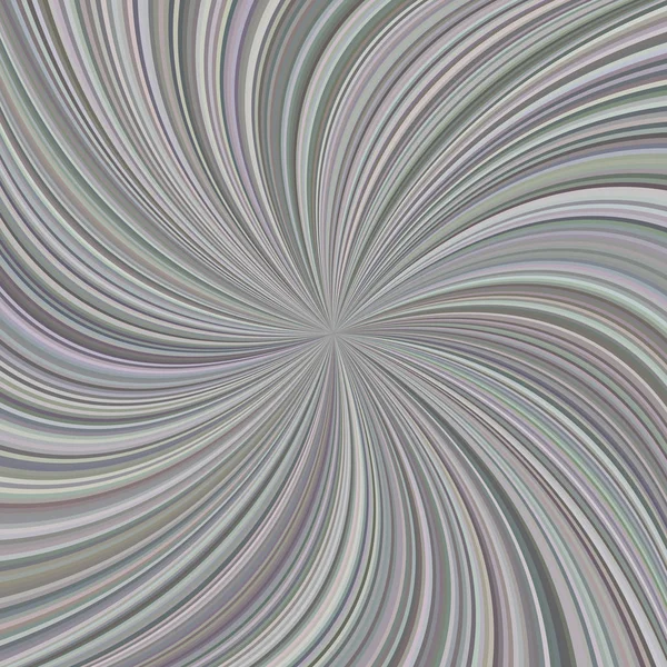 Grey swirl achtergrond van spiraal ray strepen — Stockvector