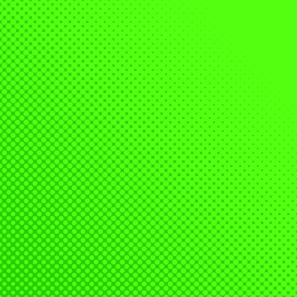 Green color halftone halftone dot pattern background - vector graphic design from circles — Stock Vector