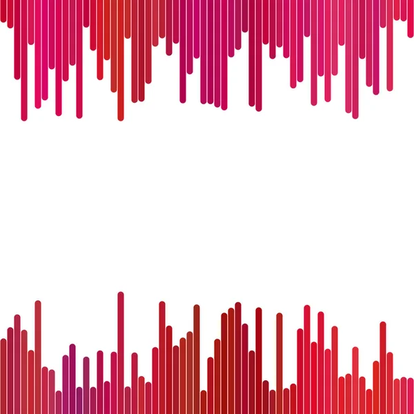 Abstrakter Hintergrund aus vertikalen Streifen in roten Tönen - Vektorgrafik auf weißem Hintergrund — Stockvektor
