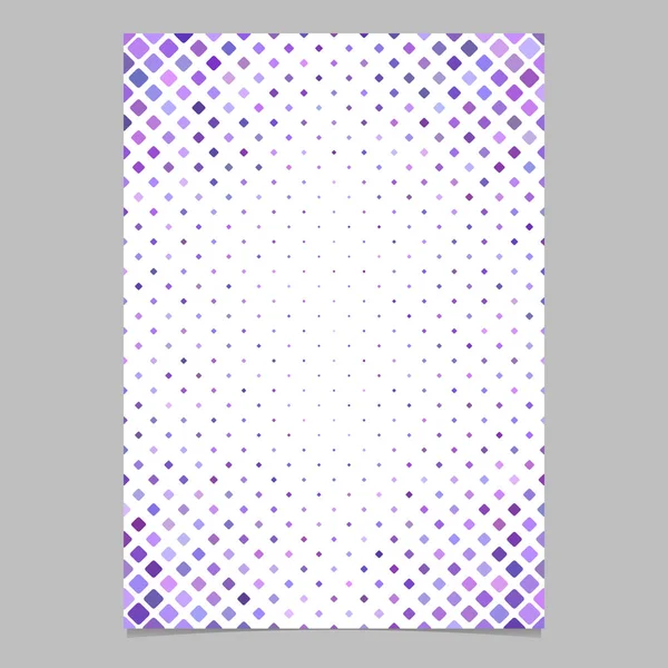 Barevný čtvercový vzor brožura pozadí šablony - vektorové grafiky z čtverců v purpurových tónech pro prezentace — Stockový vektor