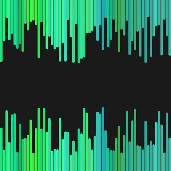 Moderner Hintergrund aus vertikalen Streifen in Grüntönen - Vektordesign — Stockvektor