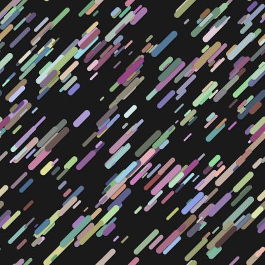 Kesintisiz geometrik rasgele diyagonal çizgili desen arka plan - vektör tasarımı siyah arka plan üzerinde yuvarlak çizgiler üzerinden